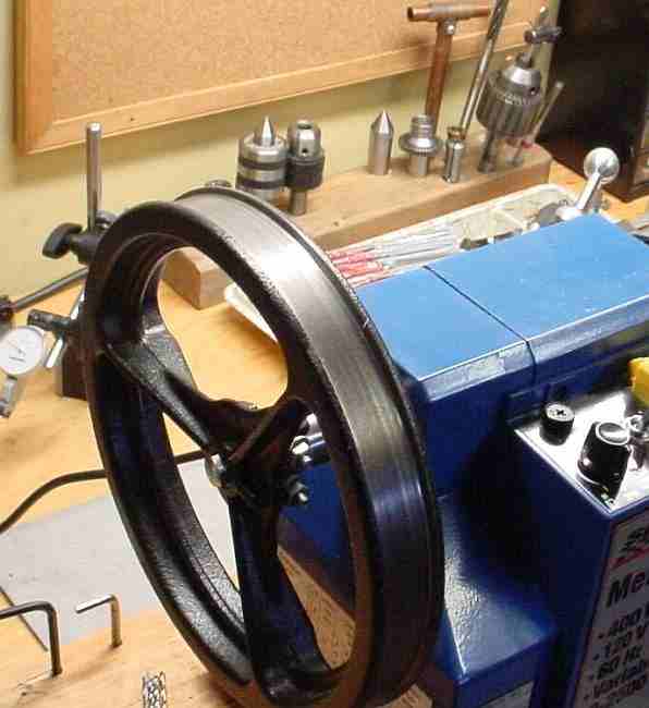 Handwheel in spindle